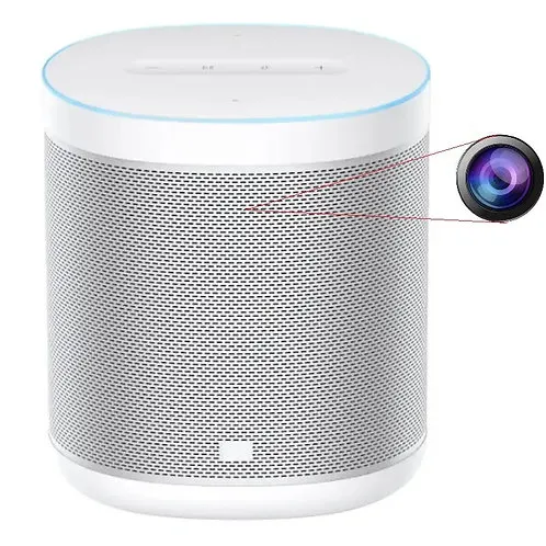 Spionage Wlan Kamera Smart Speaker Bluetooth, Google Assistant, Linse getarnt
