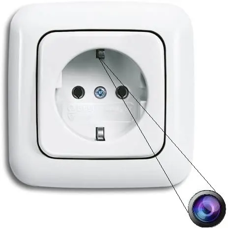 Wandsteckdose Spion Wlan HD Kamera (Spezialanfertigung)