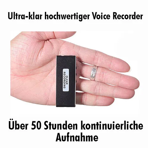 Ultra Clear Audio Aufnahme mit mini Voice Recorder