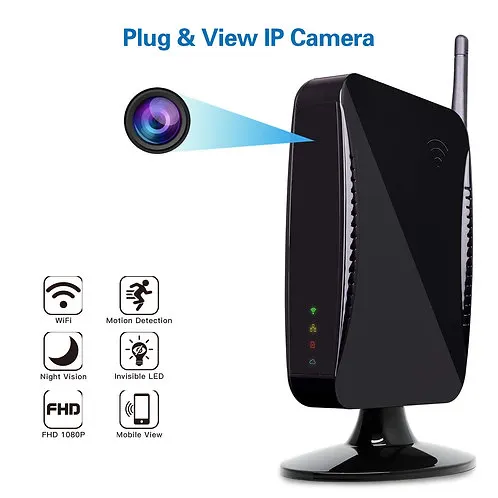 Getarnte Spion Kamera Wlan Router mit Nachtsicht Option bis 12m