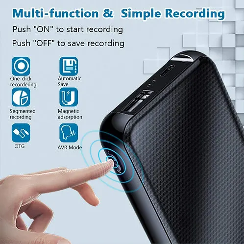 Ultra Power Voice Recorder - Bis zu 45 Tage Aufnahme möglich